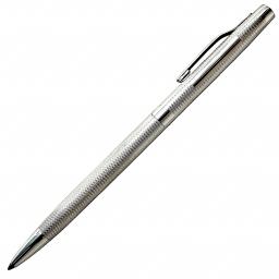 The William Manton Sterling Silver twist action biro, plain or engine turned finish.
