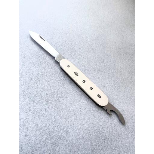 Sterling Silver Pocket Knife - Squire style with penknife and bottle opener